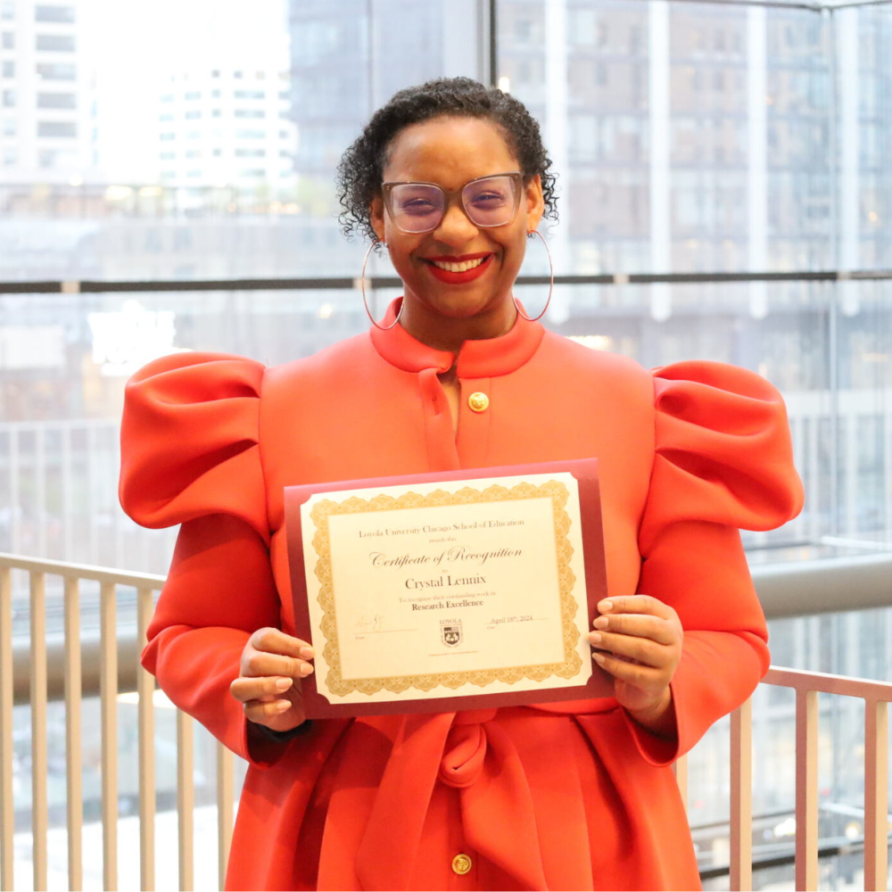 Crystal Lennix receiving the 2024 Excellence Award. Crystal Lennix receiving the 2024 Excellence Award.